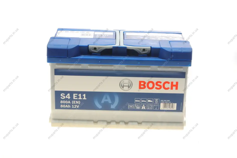 Акумуляторна батарея 80Ah/800A (315x175x190/+R/B13) (Start-Stop EFB) 0 092 S4E 111 BOSCH 0-092-S4E-111 (фото 1)