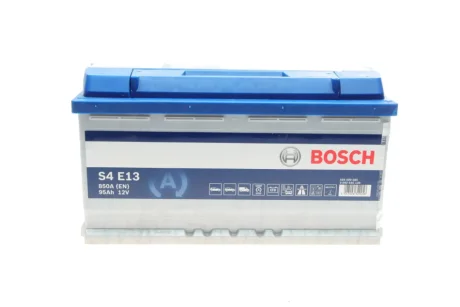 Акумуляторна батарея 95Ah/850A (353x175x190/+R/B13) (Start-Stop EFB) 0 092 S4E 130 BOSCH 0-092-S4E-130