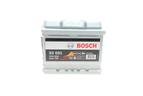Акумуляторна батарея 52Ah/520A (207x175x175/+R/B13) 0 092 S50 010 BOSCH 0-092-S50-010