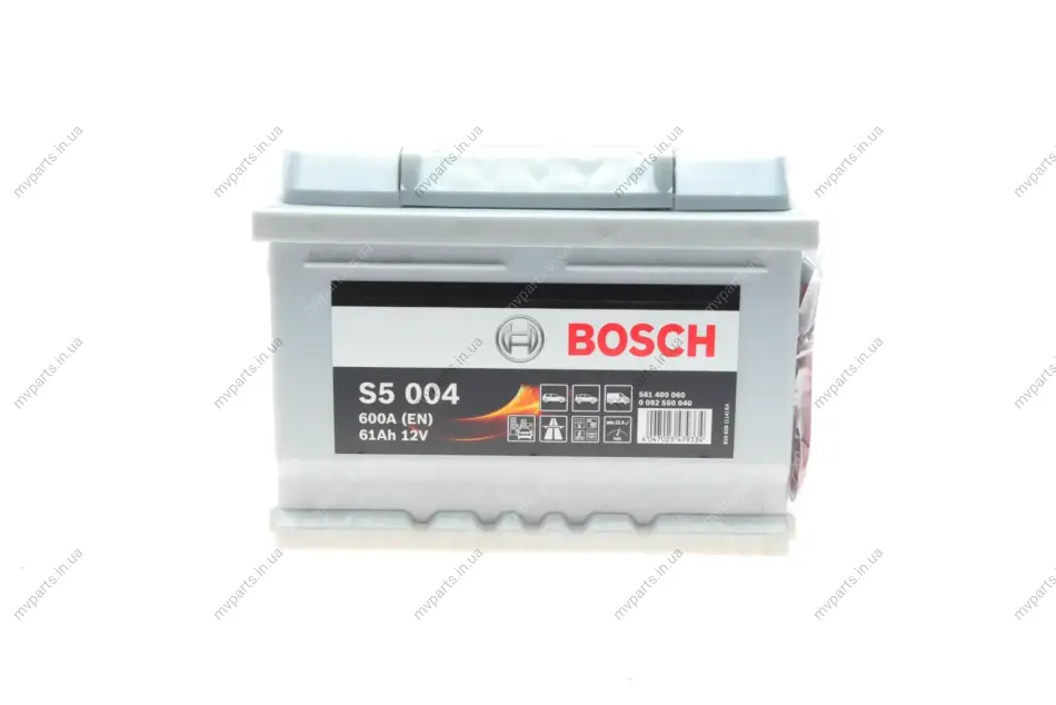 Акумуляторна батарея 61Ah/600A (242x175x175/+R/B13) 0 092 S50 040 BOSCH 0-092-S50-040 (фото 1)
