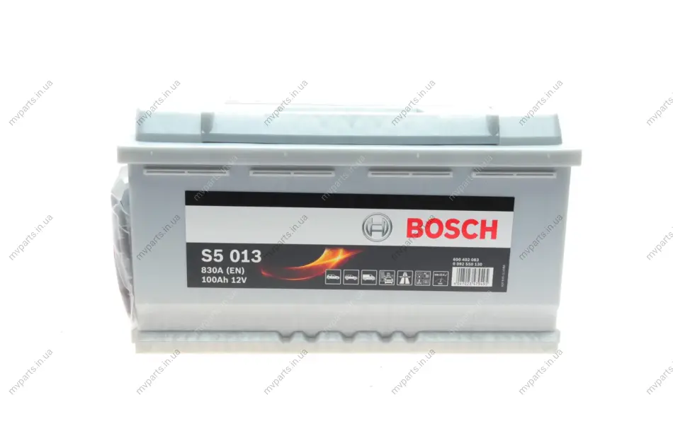 Акумуляторна батарея 100Ah/830A (353x175x190/+R/B13) 0 092 S50 130 BOSCH 0-092-S50-130 (фото 1)