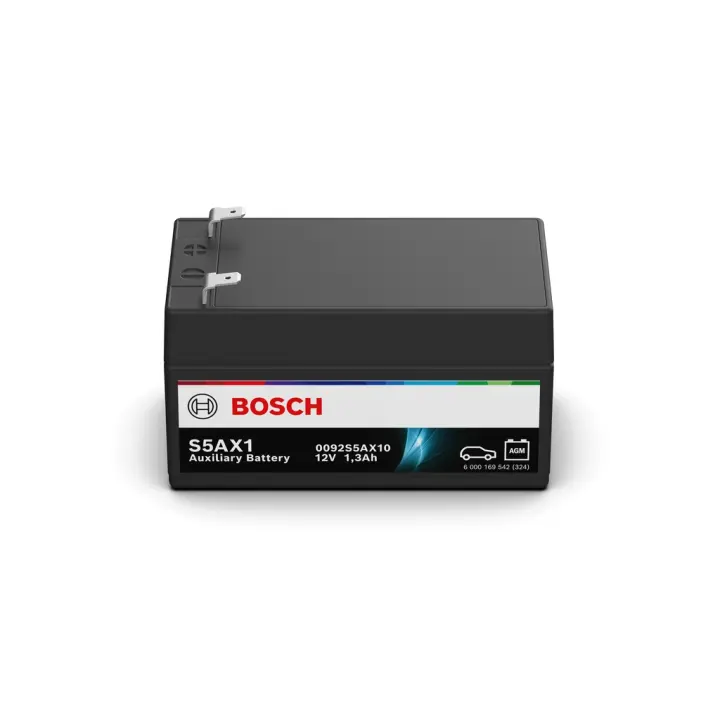 Акумуляторна батарея 1.3Ah S5AX Aux (97x48.5x58/+L/BO) (AGM/допоміжна) 0 092 S5A X10 BOSCH 0-092-S5A-X10 (фото 1)