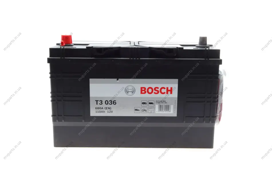 Акумуляторна батарея 110Ah/680A (349x175x235/+L/B00) 0 092 T30 361 BOSCH 0-092-T30-361 (фото 1)