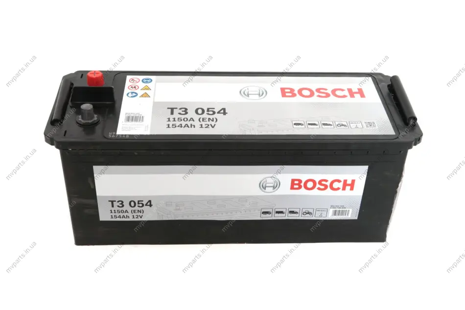 Акумуляторна батарея 154Ah/1150A (513x188x223/+L/B00) Heavy Duty Extra 0 092 T30 540 BOSCH 0-092-T30-540 (фото 1)