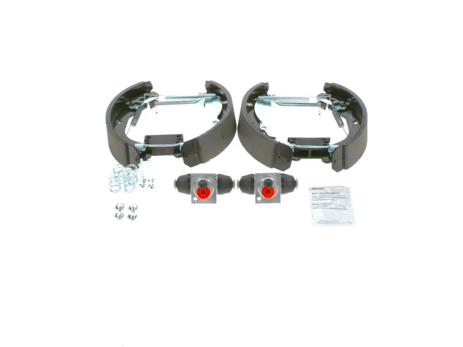 Колодки гальмівні (задні) Daewoo Lanos 97-/Opel Astra F/G/Vectra A (барабанні) (200x45)(+циліндри) 0 204 114 582 BOSCH 0-204-114-582 (фото 1)