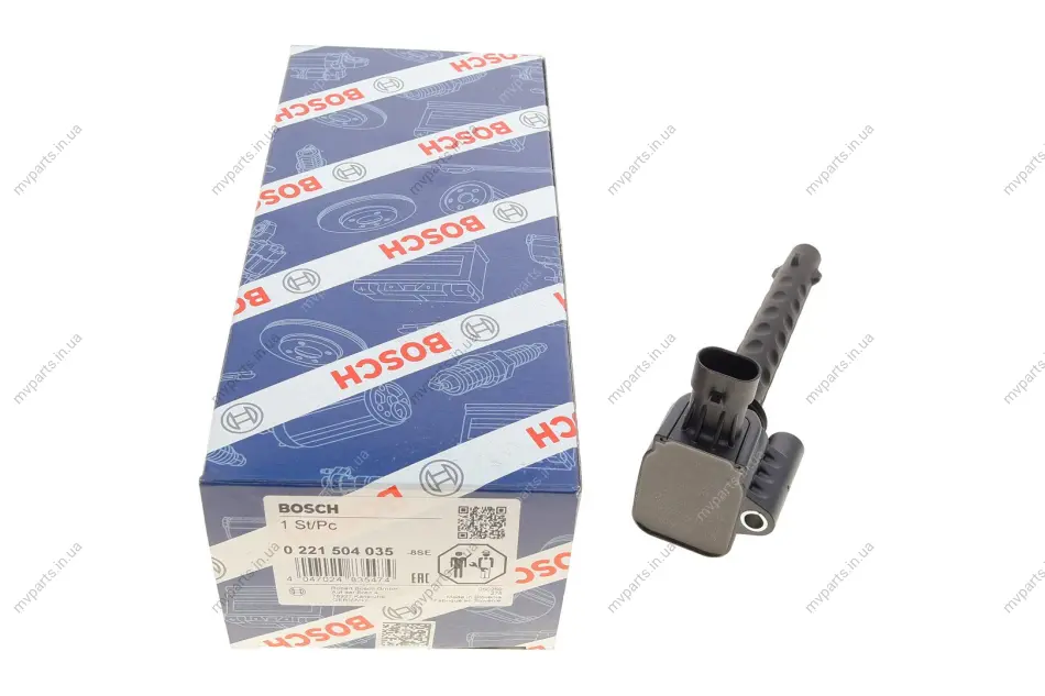 Котушка запалювання Fiat 500/Panda 0.9 09- 0 221 504 035 BOSCH 0-221-504-035 (фото 1)