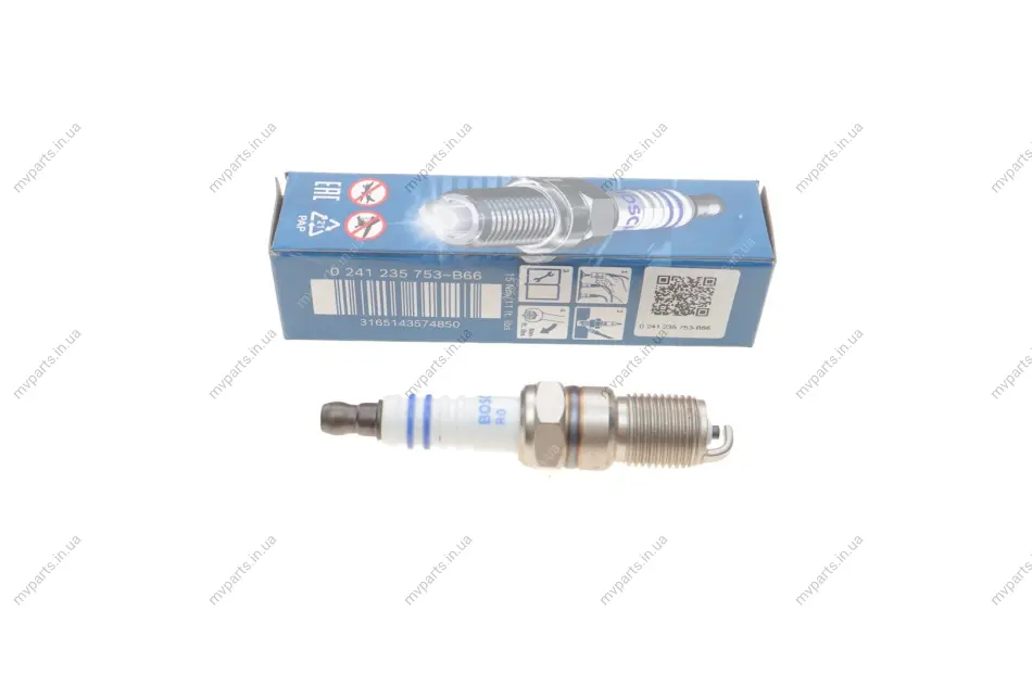 Свічка запалювання Ford Escort/Fiesta/Scorpio 1.0-2.9 -02 0 241 235 753 BOSCH 0-241-235-753 (фото 1)