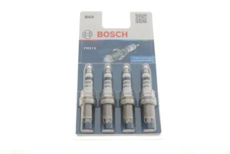 Свічка запалювання (к-кт 4шт) Opel Astra F/G/Combo 1.4-2.0 i 91- (Super 4) 0 242 222 804 BOSCH 0-242-222-804