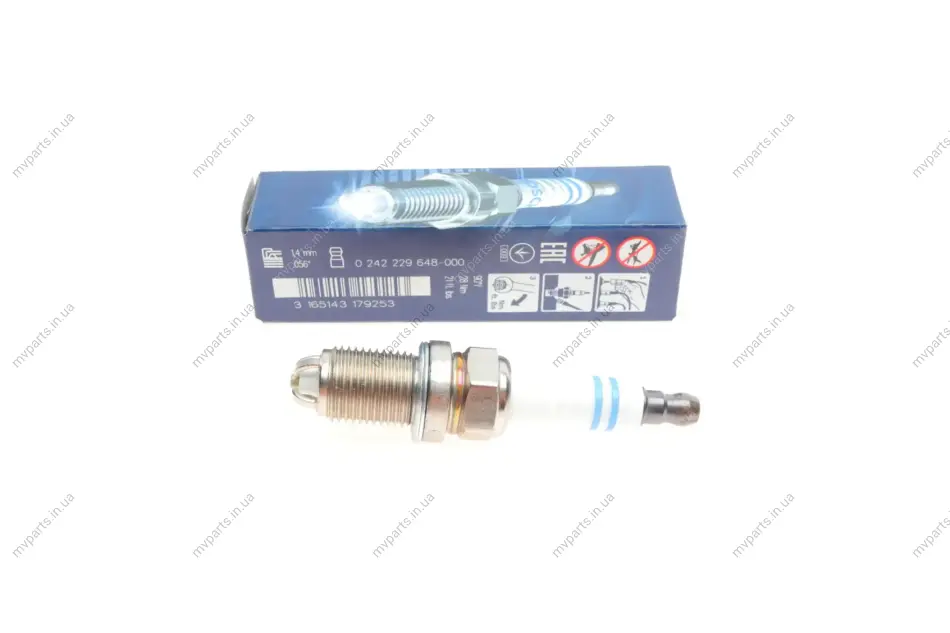 Свічка запалювання Opel Vectra C/Omega B/Astra H 1.4-1.8 94- 0 242 229 648 BOSCH 0-242-229-648 (фото 1)