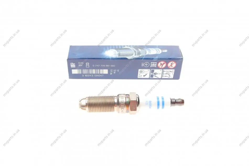 Свічка запалювання Opel Astra G/Vectra 2.2 16V 01-08 0 242 229 661 BOSCH 0-242-229-661 (фото 1)
