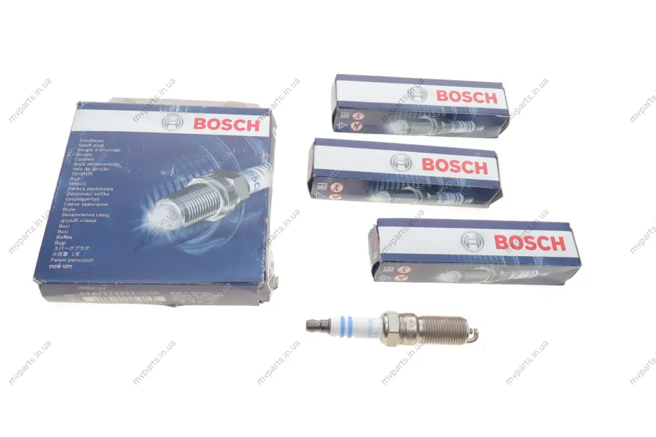 Свічка запалювання (к-кт 4шт) Ford Connect 1.8 16V 02- 0 242 229 902 BOSCH 0-242-229-902 (фото 1)
