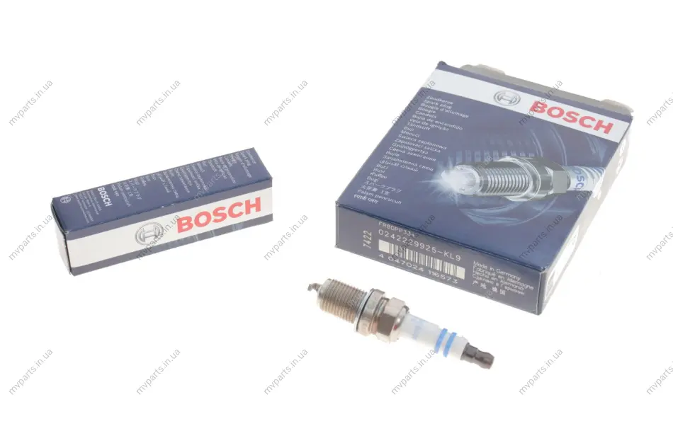 Свічка запалювання MB Vito/Viano (W639) 3.0/3.2/3.7i 03- Double Platinum (к-кт 4шт.) 0 242 229 925 BOSCH 0-242-229-925 (фото 1)