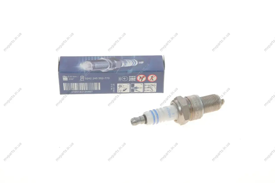 Свічка запалювання VW Passat/Golf 1.5/1.6 -83 0 242 245 552 BOSCH 0-242-245-552 (фото 1)
