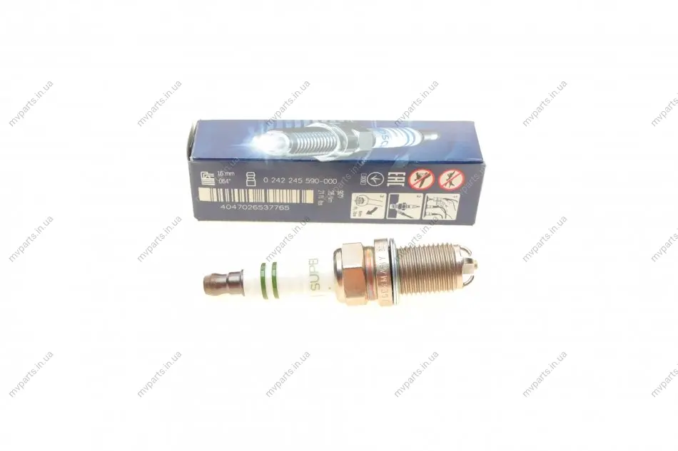 Свічка запалювання Porsche Cayenne 02-07 0 242 245 590 BOSCH 0-242-245-590 (фото 1)