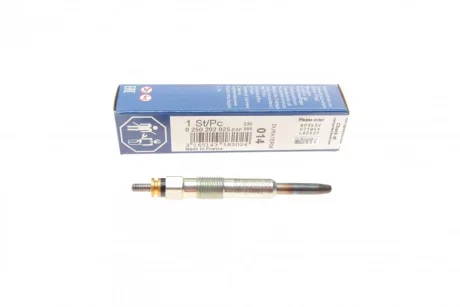 Свічка розжарювання Renault/Volvo 1.9-2.2 DI/DT/DTI/SDI 11V (M10x1/4s) 0 250 202 025 BOSCH 0-250-202-025