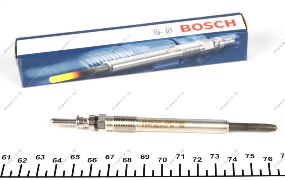 Свічка розжарювання Opel Astra/Vectra B/Zafira 2.0 DI/DTI 96-05 0 250 202 042 BOSCH 0-250-202-042 (фото 1)