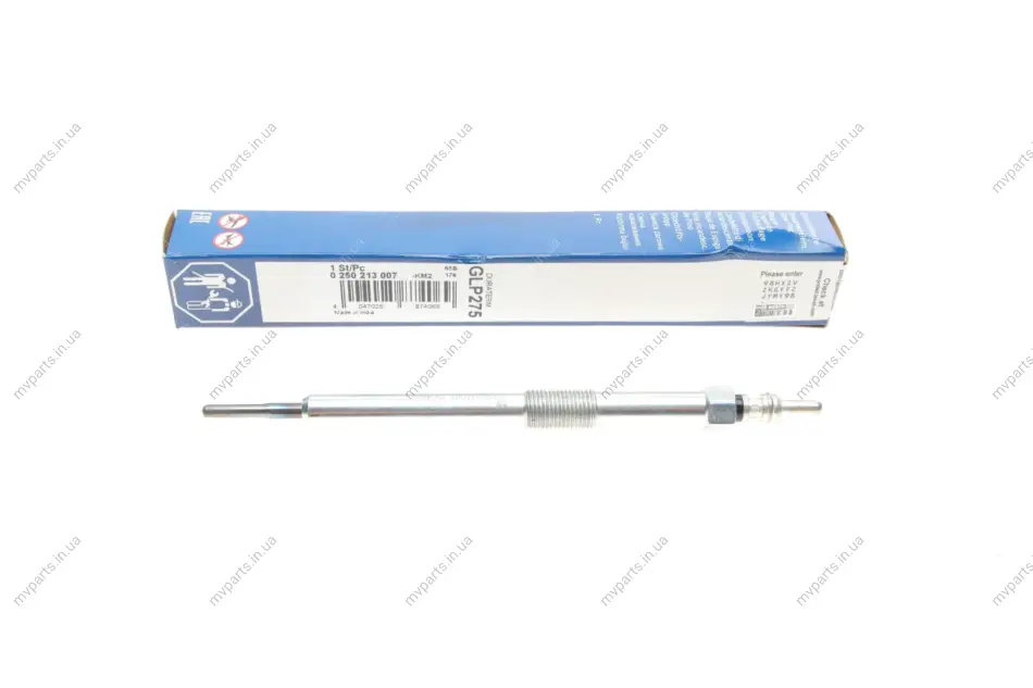Свічка розжарювання SsangYong Actyon I/Kyron/Rexton/Rexton II/Rodius 2.0D/2.7D 04- (M10x1) 0 250 213 007 BOSCH 0-250-213-007 (фото 1)