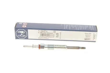 Свічка розжарювання BMW 2.0/2.5/3.0D 01- 0 250 402 002 BOSCH 0-250-402-002