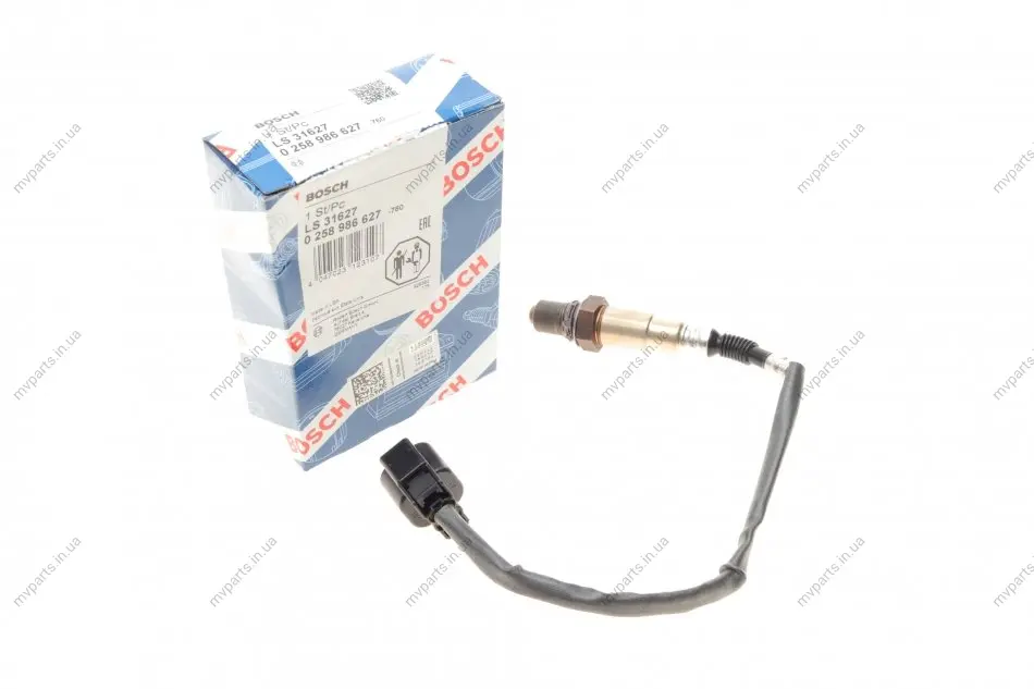 Лямбда зонд Hyundai Accent/Elantra 1.3-2.0 00-/Kia Cerato/Ceed 1.6/2.0 06-12 0 258 986 627 BOSCH 0-258-986-627 (фото 1)