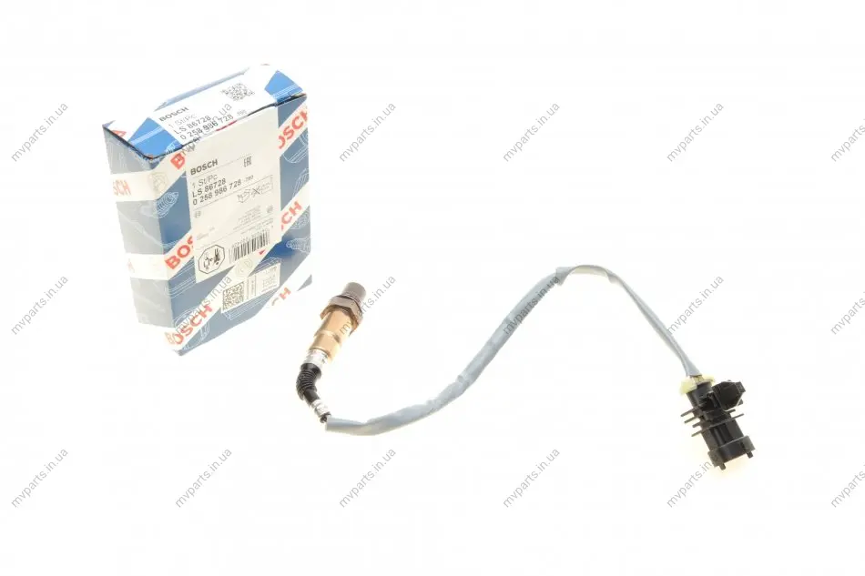 Лямбда зонд ZAZ Sens 1.3 04- 0 258 986 728 BOSCH 0-258-986-728 (фото 1)