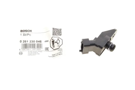 Датчик тиску палива BMW 3 (E46)/5 (E39/E60)/7 (E38)/X5 (E53) 98-10 M57 0 261 230 046 BOSCH 0-261-230-046