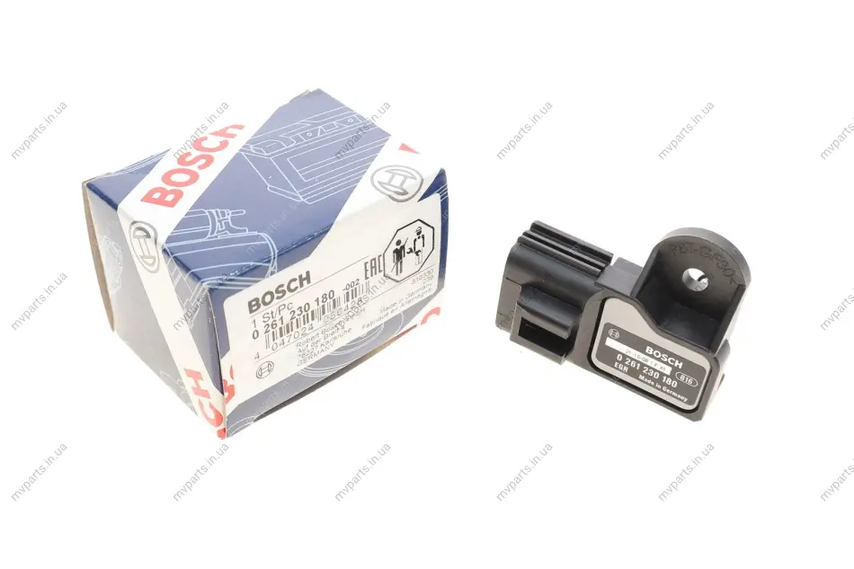 Датчик тиску у впускному газопроводі Mazda CX-7 2.5 MZR 09-13 0 261 230 180 BOSCH 0-261-230-180 (фото 1)