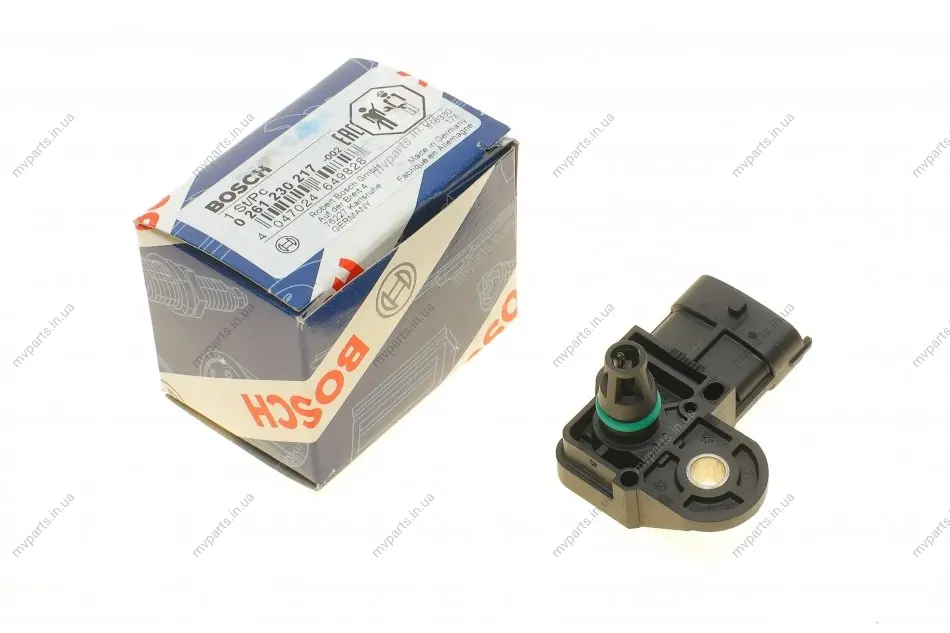 Датчик тиску в впускному колекторі Chevrolet Vectra 2.4 07- 0 261 230 217 BOSCH 0-261-230-217 (фото 1)