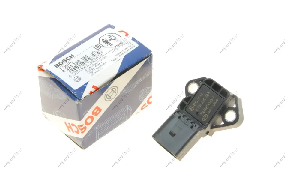 Датчик тиску наддува VW Passat 1.9TDI 00-05 0 261 230 388 BOSCH 0-261-230-388 (фото 1)
