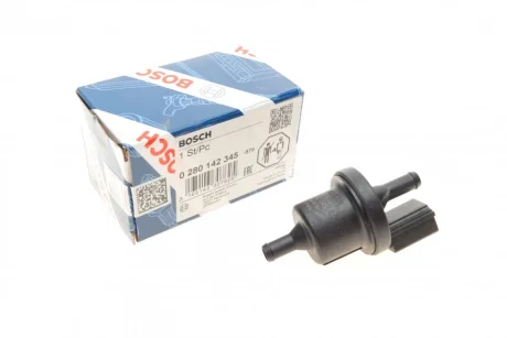 Клапан повітряний (перепускний) VW Caddy III 1.4 04-10 0 280 142 345 BOSCH 0-280-142-345