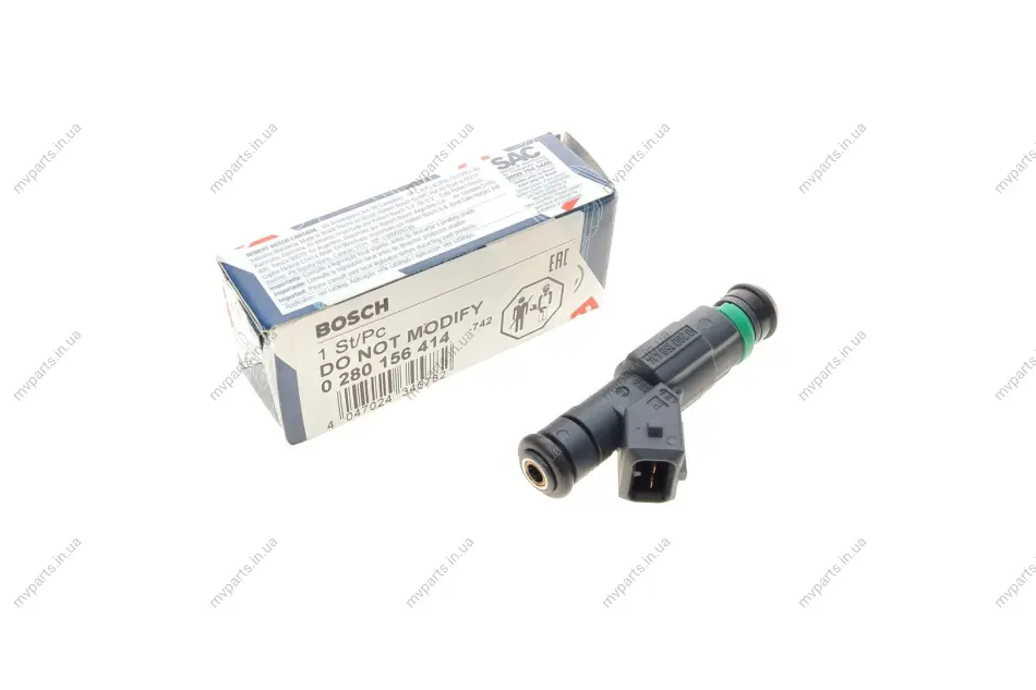 Форсунка паливна Opel Astra/Vectra B/Zafira 1.4i/1.6i 16V 95-05 0 280 156 414 BOSCH 0-280-156-414 (фото 1)