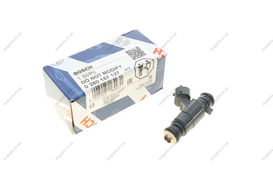 Форсунка паливна Citroen С3/С4/Peugeot 108/208/301/308 (1.0/1.2 VTI) 12- 0 280 157 127 BOSCH 0-280-157-127 (фото 1)
