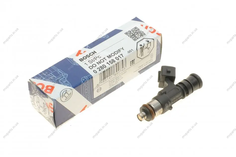 Форсунка паливна Lada Kalina/Priora 1.6 04-13 0 280 158 017 BOSCH 0-280-158-017 (фото 1)
