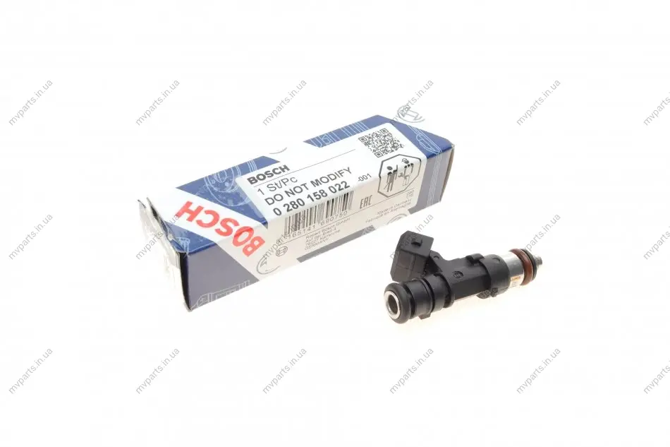 Форсунка паливна Lada 110-112/Kalina/Priora 1.4/1.6 00-13/Bogdan 2110/2111/2310 10-14 0 280 158 022 BOSCH 0-280-158-022 (фото 1)