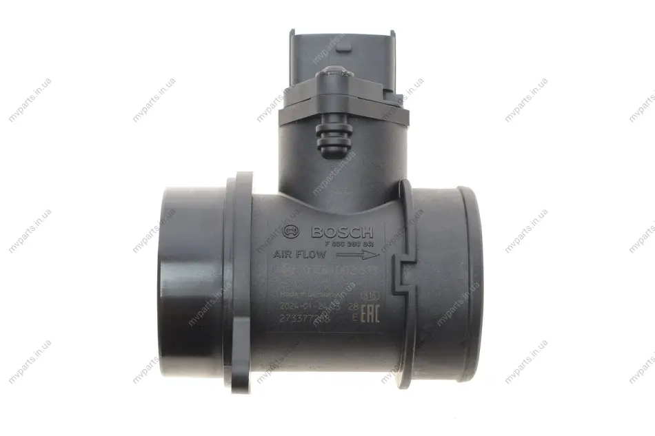 Витратомір повітря Fiat Doblo 1.3JTD 04-05 (51kw) 0 281 002 613 BOSCH 0-281-002-613 (фото 1)