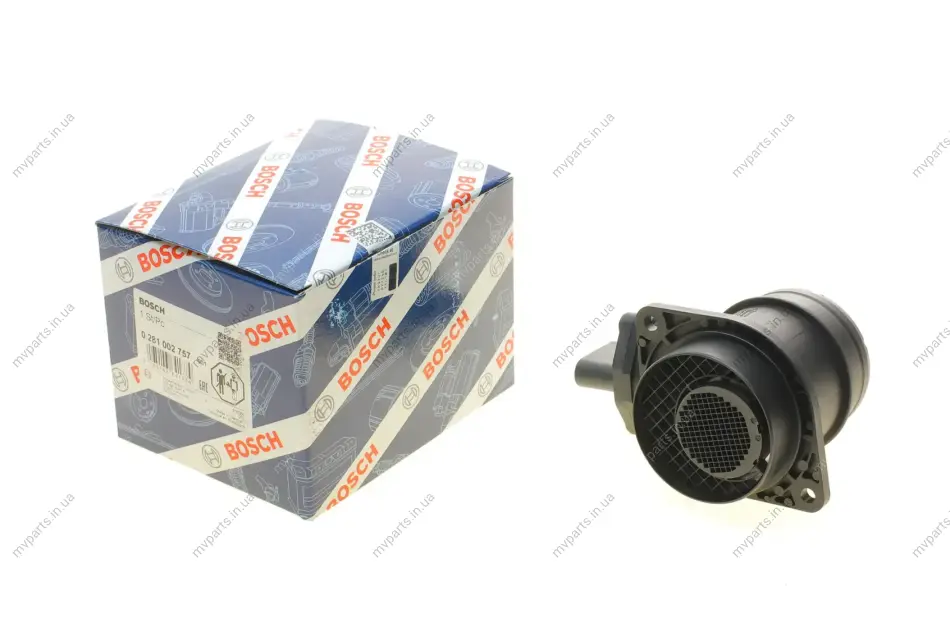 Витратомір повітря Skoda Octavia/VW Bora/Golf IV 1.9TDI 0 281 002 757 BOSCH 0-281-002-757 (фото 1)