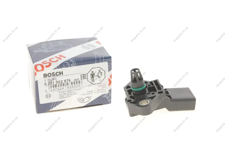 Датчик тиску наддува Audi A4/Porsche Cayenne 1.0-6.8 03- 0 281 002 976 BOSCH 0-281-002-976 (фото 1)
