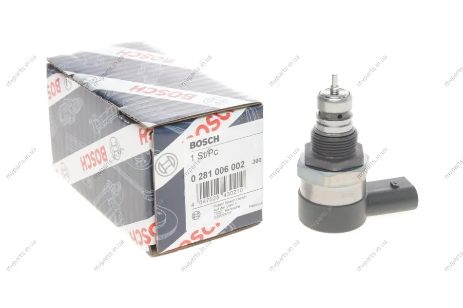 Клапан редукційний рейки паливної VW Passat 2.0 TDI 16V 05-10 0 281 006 002 BOSCH 0-281-006-002 (фото 1)