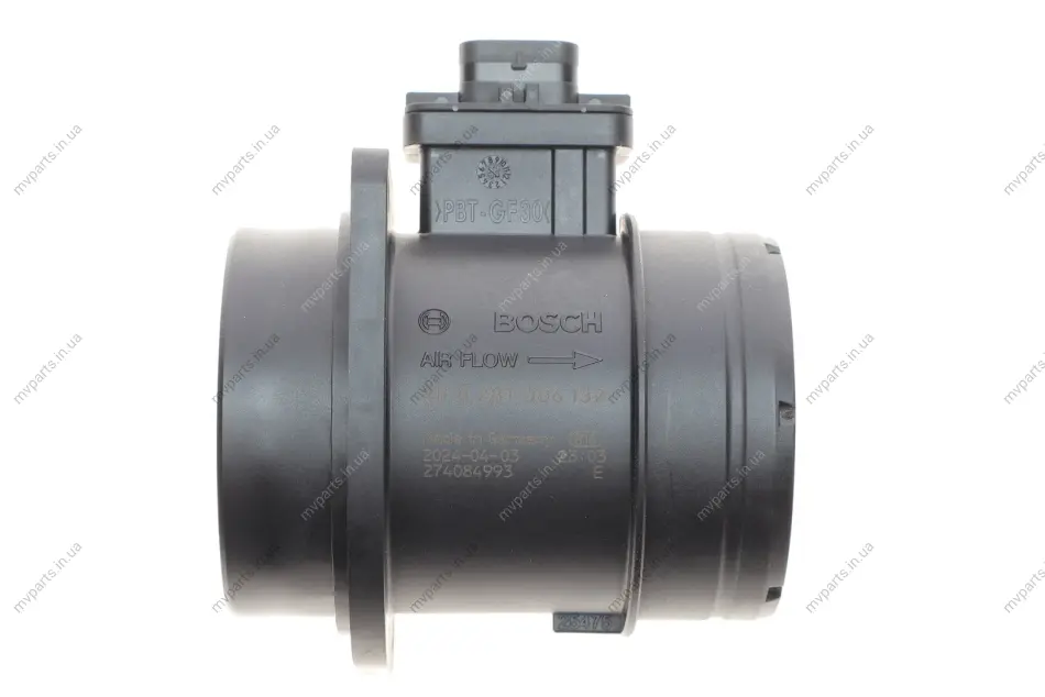 Витратомір повітря Skoda Fabia/Roomster/VW Polo 1.2 TDI 09- 0 281 006 132 BOSCH 0-281-006-132 (фото 1)