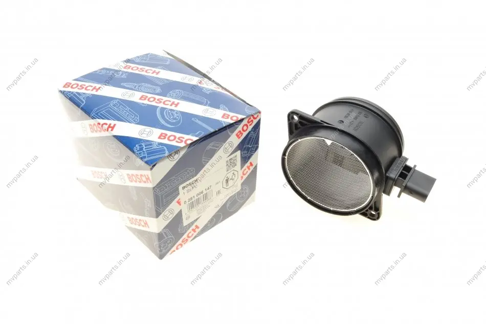 Витратомір повітря BMW 3 (E90)/5 (E60)/X3 (E83)/X5 (E70) 04-13 M57/N47 0 281 006 147 BOSCH 0-281-006-147 (фото 1)