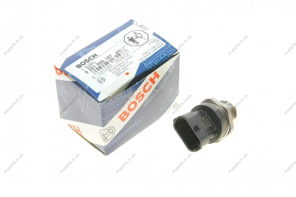 Датчик тиску палива Renault Laguna/Trafic 2.0dCi 06- 0 281 006 187 BOSCH 0-281-006-187 (фото 1)