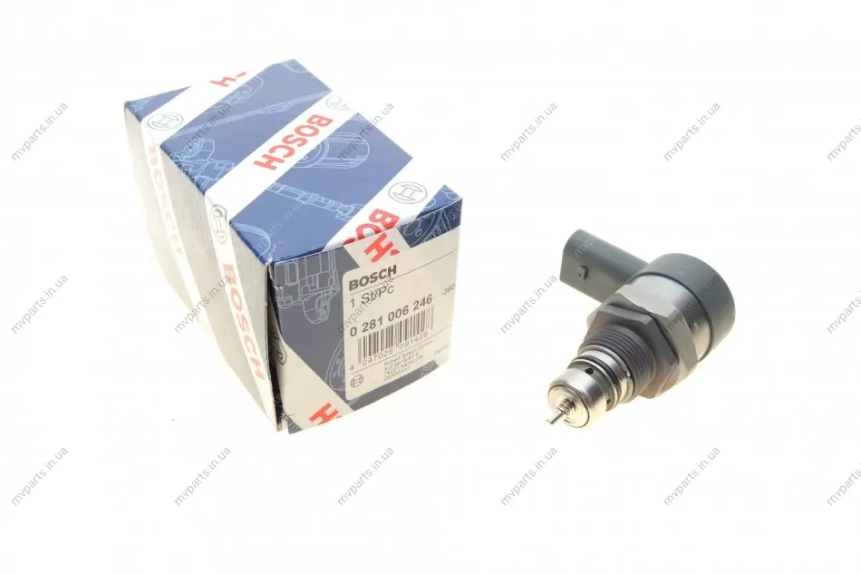 Клапан редукционный рейки паливної BMW 5 (F10)/7 (F01-F04) 12-16 (N57) 0 281 006 246 BOSCH 0-281-006-246 (фото 1)