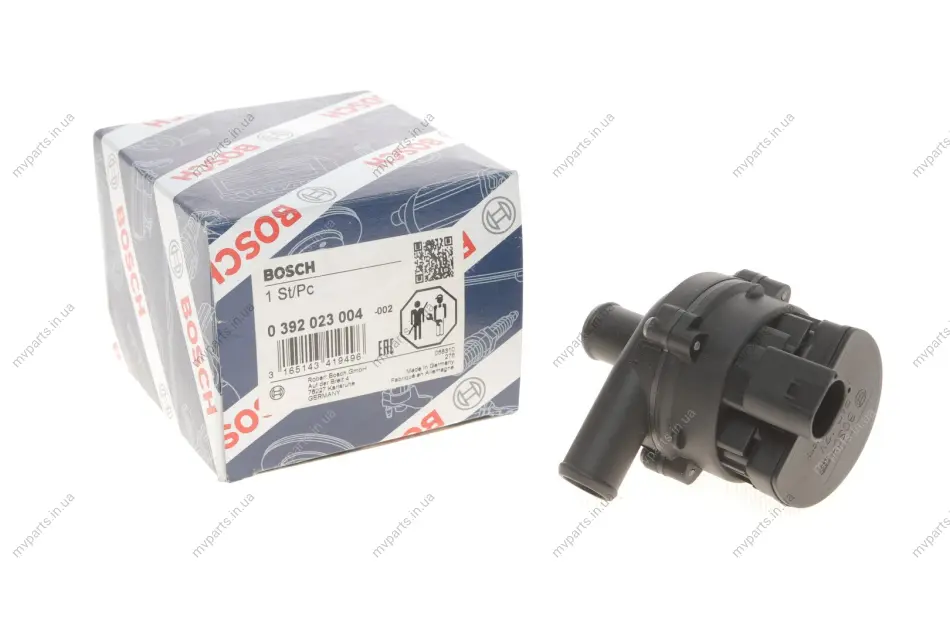 Насос системи охолодження (додатковий) MB Sprinter/VW Crafter 06-/Trafic 2.0dCi/Master 2.3dCi 0 392 023 004 BOSCH 0-392-023-004 (фото 1)