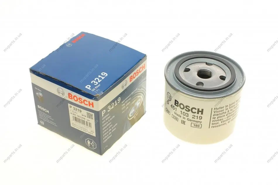 Фільтр масляний Volvo S40/S70/V90 2.0-2.5 95-00 0 451 103 219 BOSCH 0-451-103-219 (фото 1)