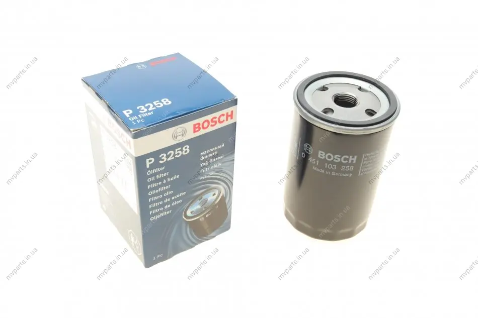 Фільтр масляний Jeep Cherokee (XJ) 2.5 TD 95-01 0 451 103 258 BOSCH 0-451-103-258 (фото 1)