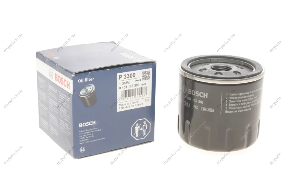 Фільтр масляний Fiat Doblo 1.9JTD 0 451 103 300 BOSCH 0-451-103-300 (фото 1)