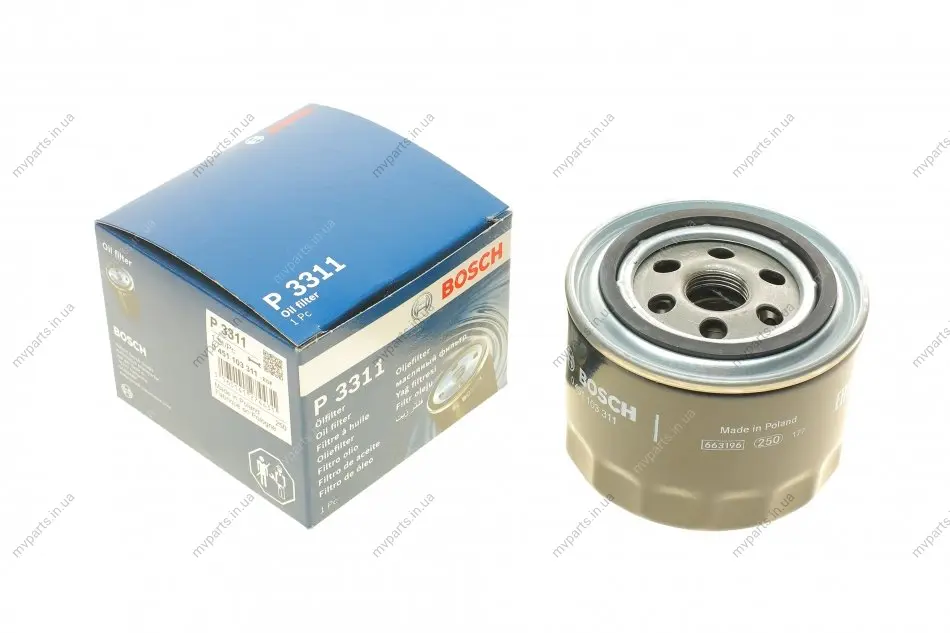 Фільтр масляний Honda Civic/Accord 2.0 TDi 96-02 0 451 103 311 BOSCH 0-451-103-311 (фото 1)