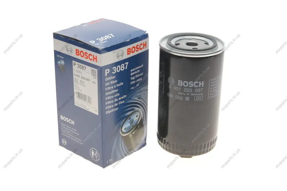 Фільтр масляний VW T4 2.4D/2.5TDI 0 451 203 087 BOSCH 0-451-203-087 (фото 1)