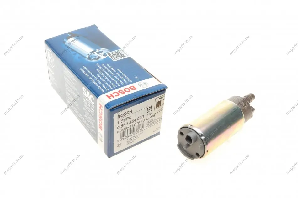 Насос паливний електричний VW Golf IV 1.6-1.8/Renault Clio I 1.2-1.8 91-05 0 580 454 093 BOSCH 0-580-454-093 (фото 1)