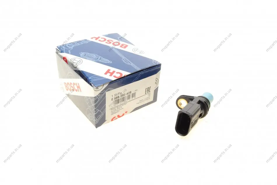 Датчик положення розподільного валу Audi A4/A6/VW Golf V/VI 2.0-4.2 00- 0 986 280 428 BOSCH 0-986-280-428 (фото 1)