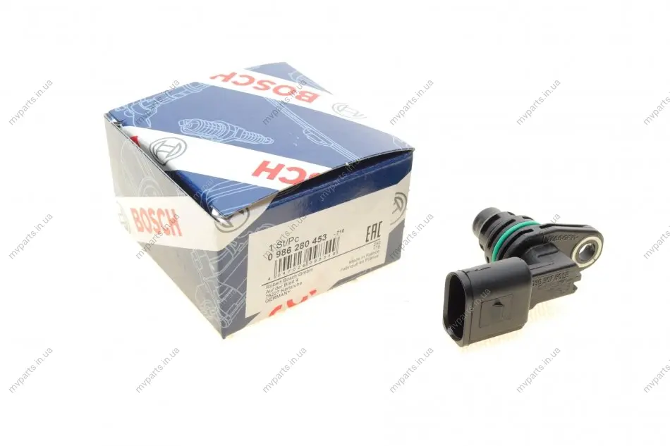 Датчик положення розподільного валу VW Caddy II 1.4 95-04/Caddy III 1.2TSI 95- 0 986 280 453 BOSCH 0-986-280-453 (фото 1)